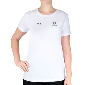 Camiseta Fila Comfort Premium Rio Open 25 Branca