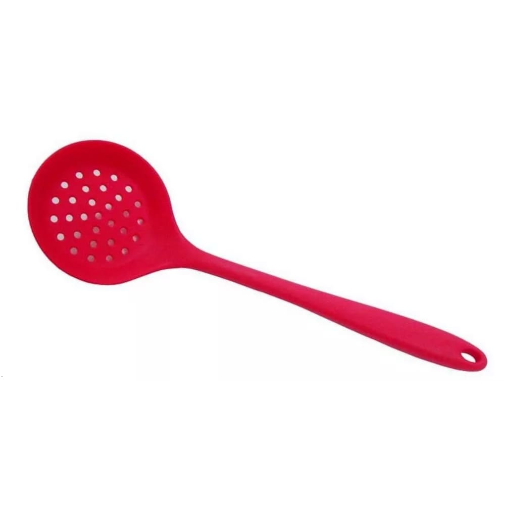 Escumadeira De Silicone Vermelha 32cm Tº De - 40ºc Até 230ºc Cor Vermelho