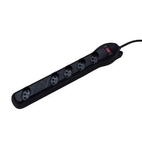 Filtro De Linha Qualitronix Qfl5 5 Tomadas Preto ( Qua-10 )