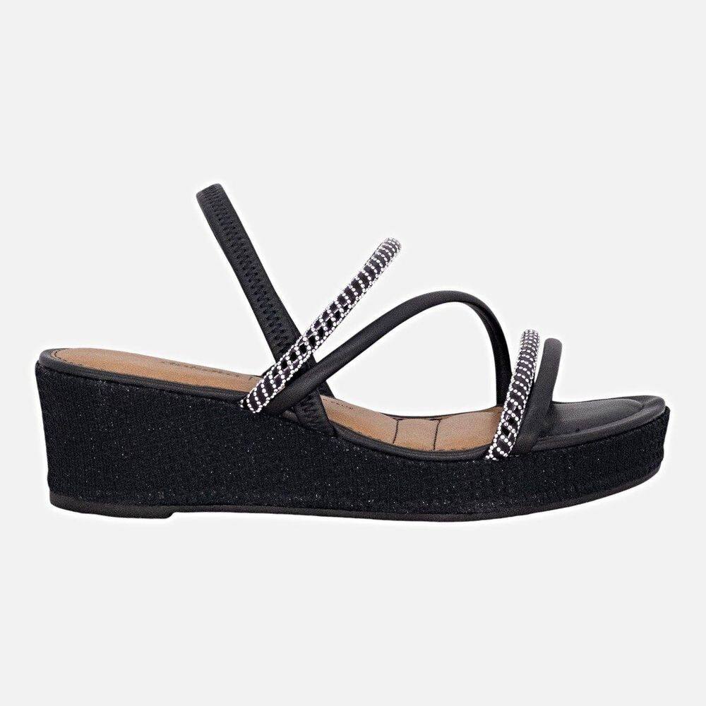 Sandália Feminina Dakota Anabela Tiras Trançadas