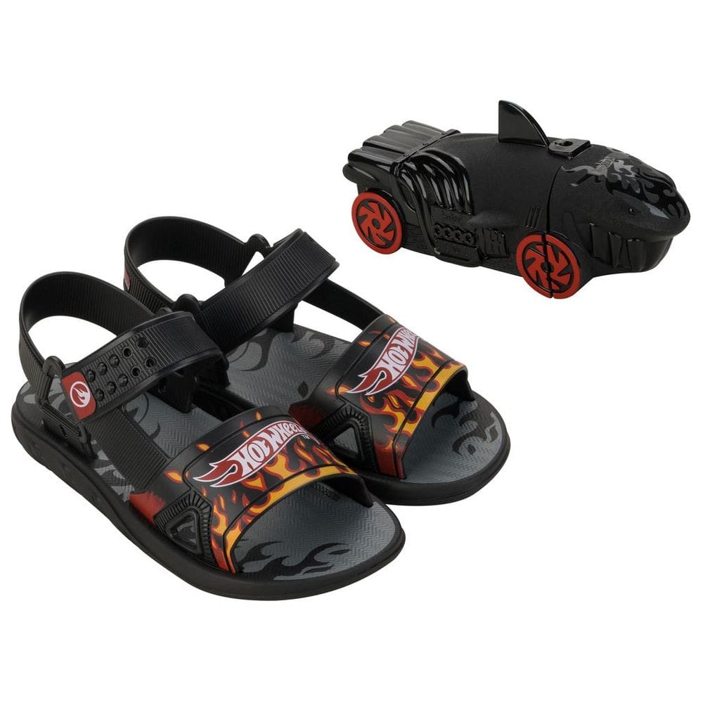 Sandália Infantil Menino Grendene Kids Hot Wheels Shark