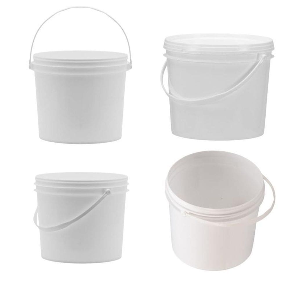 Balde Para Tinta Guache 1.8L Branco 25 Pçs