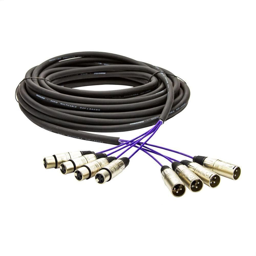 Multicabos Com Conectores Xlr 4 Vias Santo ângelo 60 Metros