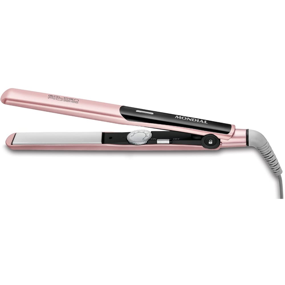 Prancha Alisadora Chapinha Mondial Golden Rose Line Luxx Pink
