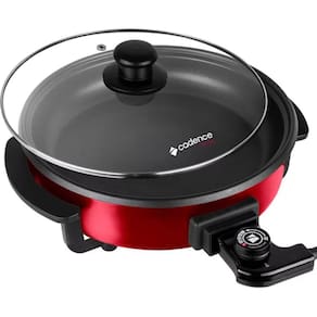 Panela Eletrica Cadence 2.8L Antiaderente 1250W 5 Niveis Temperatura Red 220V