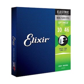 Encordoamento Guitarra 010 Elixir Light Optiweb 19052 Made in USA