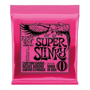 Encordoamento Guitarra 009 Ernie Ball Super Slinky Níquel