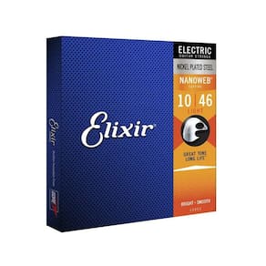 Encordoamento Guitarra 010 Elixir Nanoweb Light 12052 Made in USA