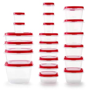 Recipientes de armazenamento de alimentos Rubbermaid de 42 peças com tampas