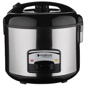 Panela Eletrica De Arroz Cadence 700W 220V - Inox/Preta - Faz 10 Xicaras