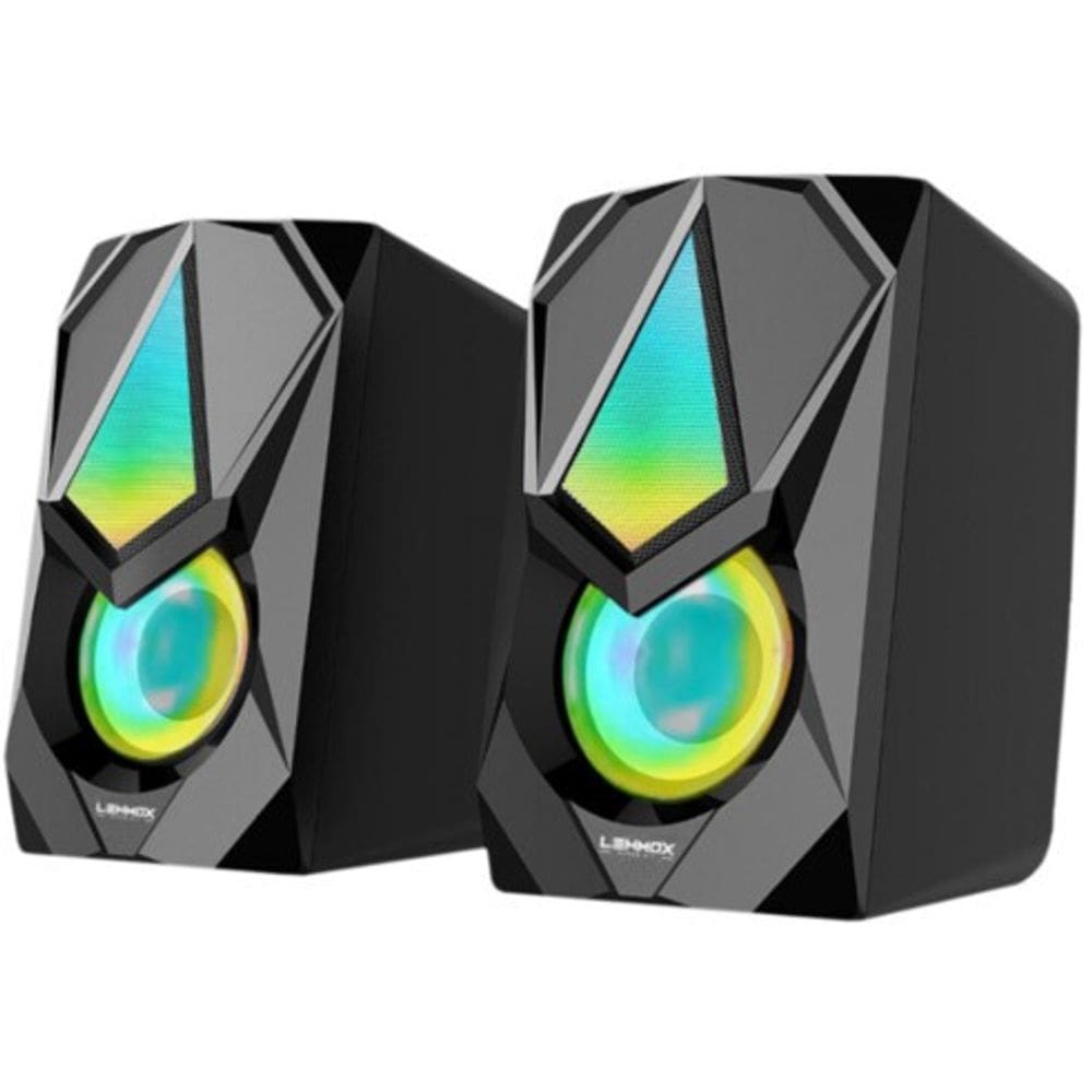 Caixa de Som Speaker Pc Gamer Luz Led Rgb P2 Lehmox