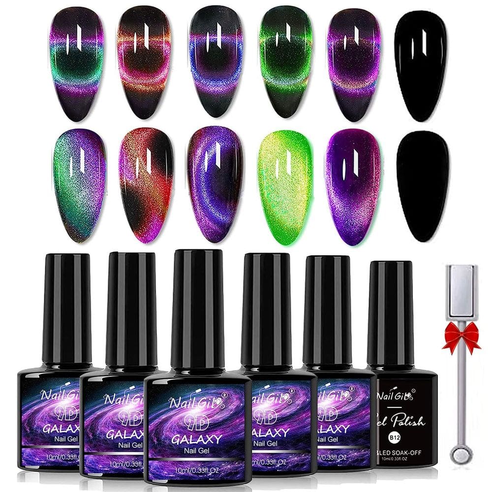 Verniz de unhas em gel NAIL GIL 9D Cat Eye com Magnet Stick SetA