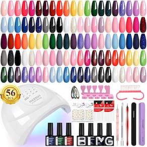 Kit de esmaltes em gel PHOENIXY com luz UV 48 W 36 cores 7 mL