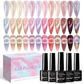 Verniz de unhas em gel SUPWEE Crystal Cat Eye 12 cores 7 mL com ímã