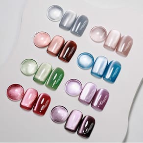 Conjunto de esmaltes MIZHSE Cat Eye Gel de 8 cores com bastão magnético