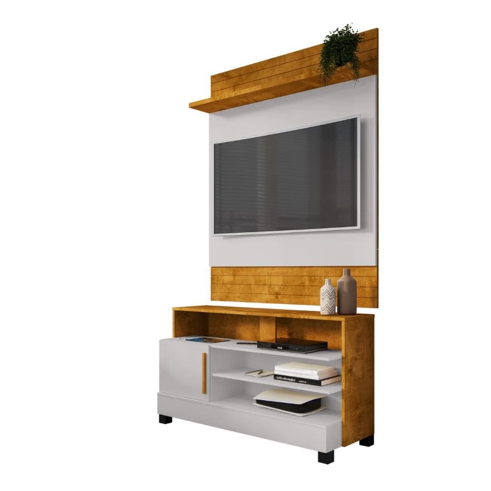 Painel TV 48 Pol Guaratuba  Cinamomo Off White Bechara
