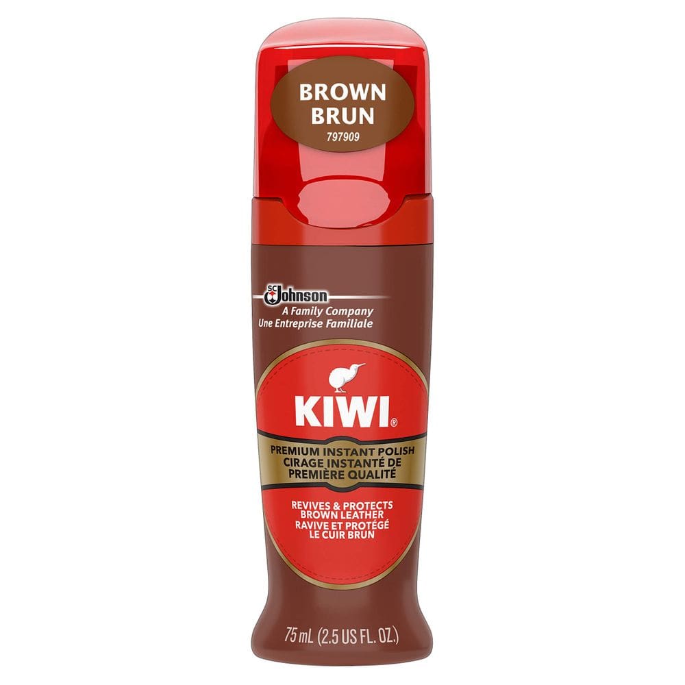 Esmalte para sapatos Kiwi Instant Shine & Protect Brown 75 ml