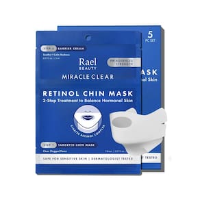 Máscaras faciais e hidratante Rael Retinol Chin Mask 5 kits
