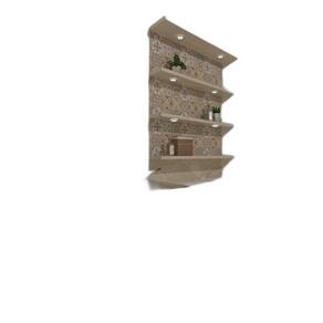 Gabinete De Vidro 70 Cm Inox Com Cuba Quadrada - Incolor