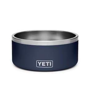 Taça para cães YETI Boomer 8 antiderrapante de aço inoxidável 1,9 L azul marinho
