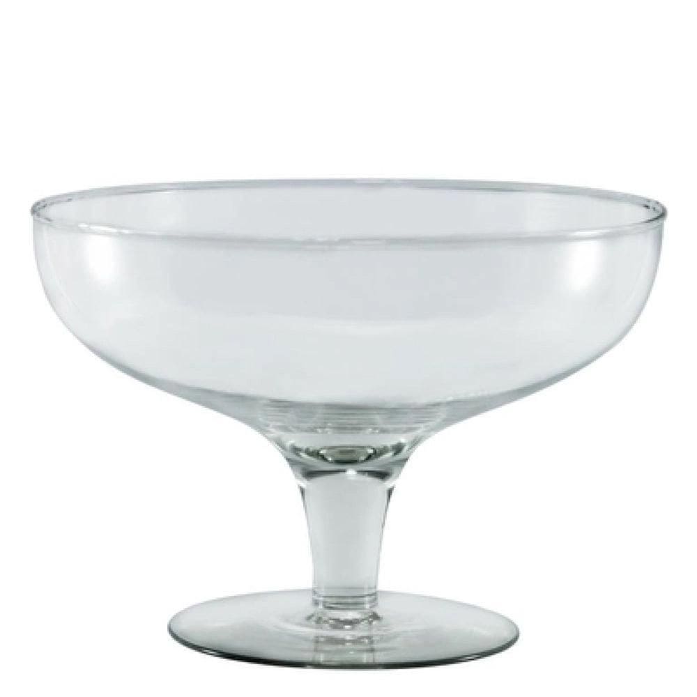Taça de Vidro Tailândia 2,5L - Saladeira com Pé 18x23cm