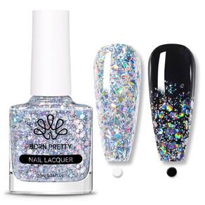 Esmalte de unhas Born Pretty Holographic Silver Glitter 10mL