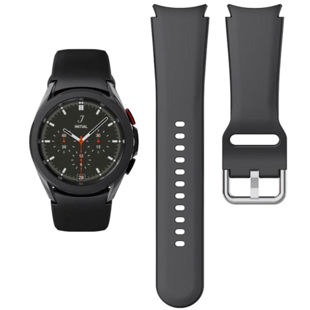 Pulseira de silicone para Samsung Galaxy Watch 4/5 - preto clássico