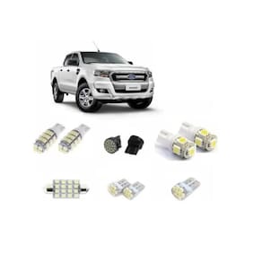 Kit Lâmpadas Led Ford Ranger Lanterna Farolete Teto Placa Ré