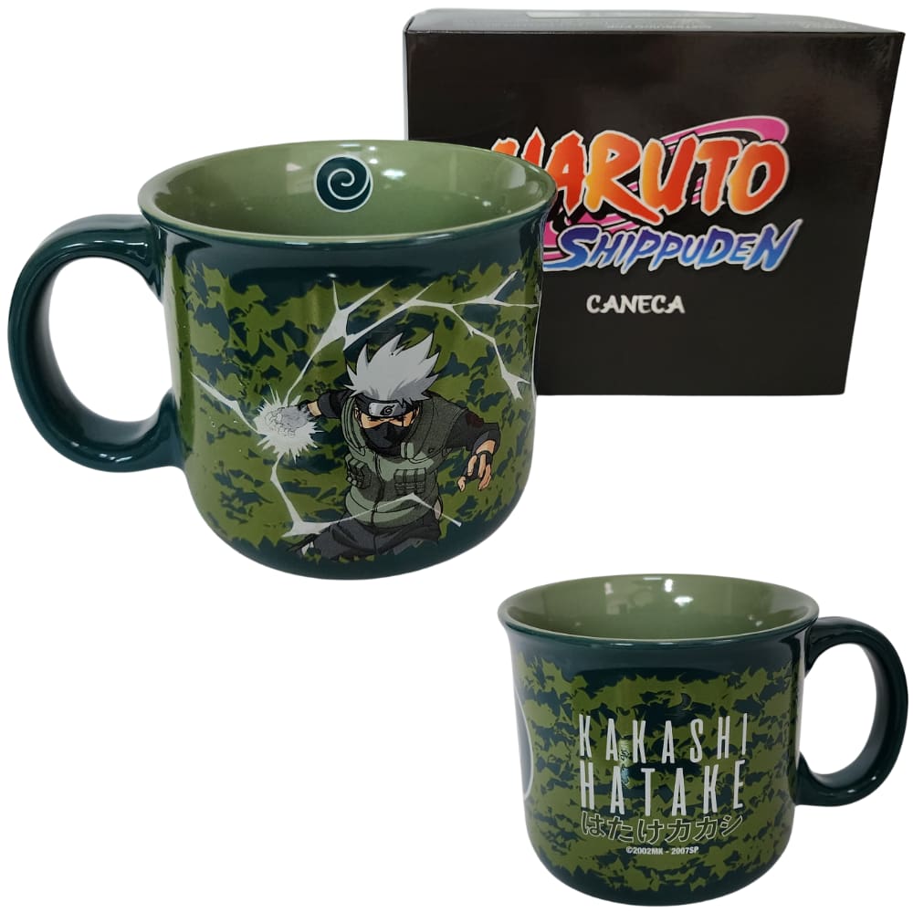 Caneca Kakashi Hatake Cerâmica 470ml Oficial Naruto Shippuden
