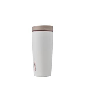 Copo de café Owala SmoothSip Slider isolado 590 ml bronzeado/branco