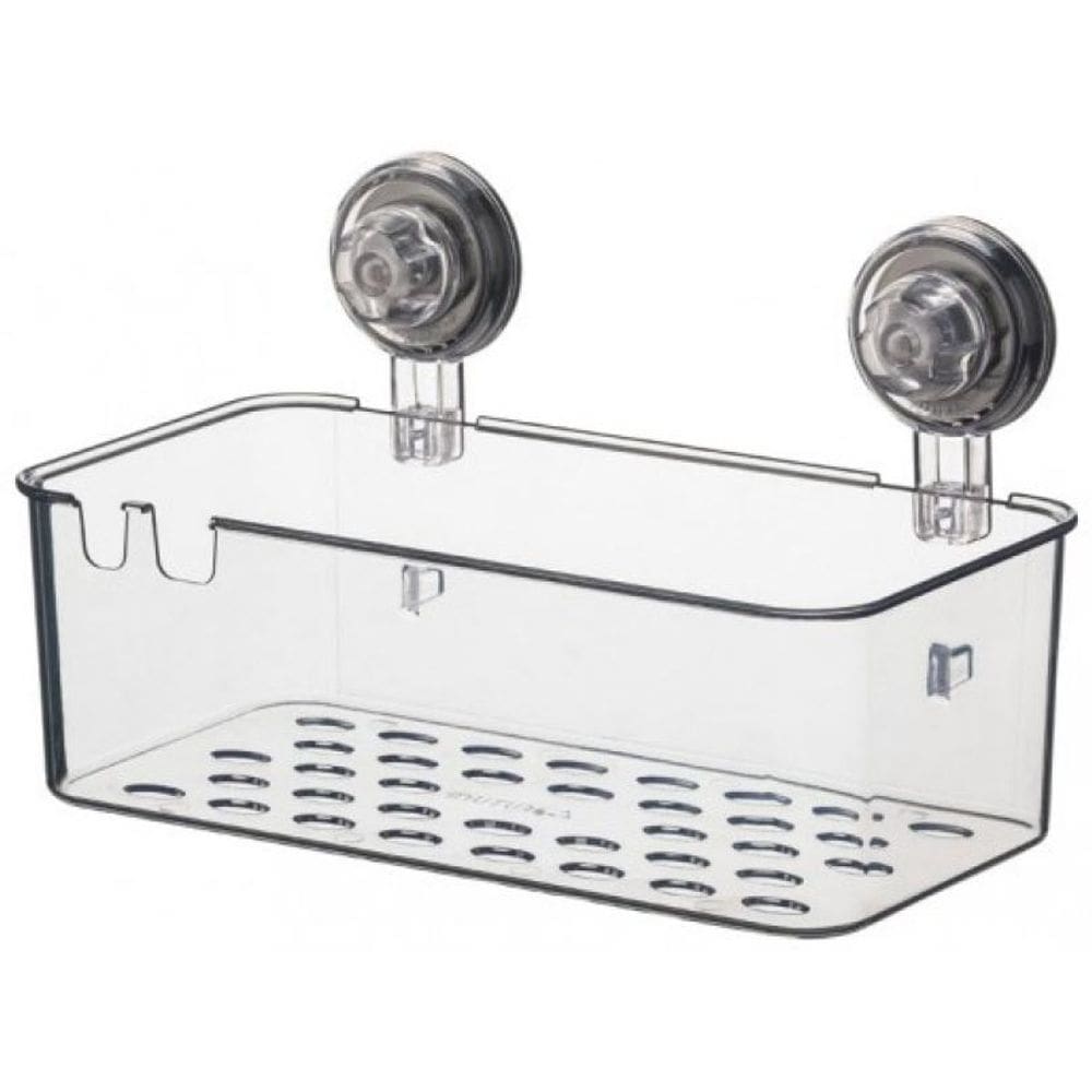 Suporte de parede box para shampoo fixação à vácuo - incolor
