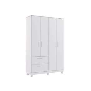 Guarda roupa Bebe Permobili Jujuba 4 portas 2 gavetas MDF