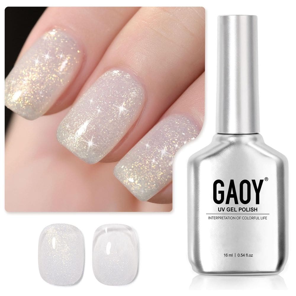 Esmalte de unhas GAOY Shimmer Gel 16 mL Translucent Jelly Glitter