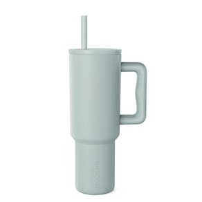 Copo Simple Modern Trek Signature de 1,2 L com alça de vidro marinho