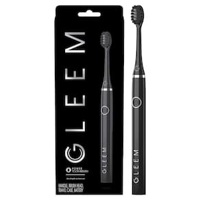 Escova de dentes elétrica Gleem alimentada por bateria preta