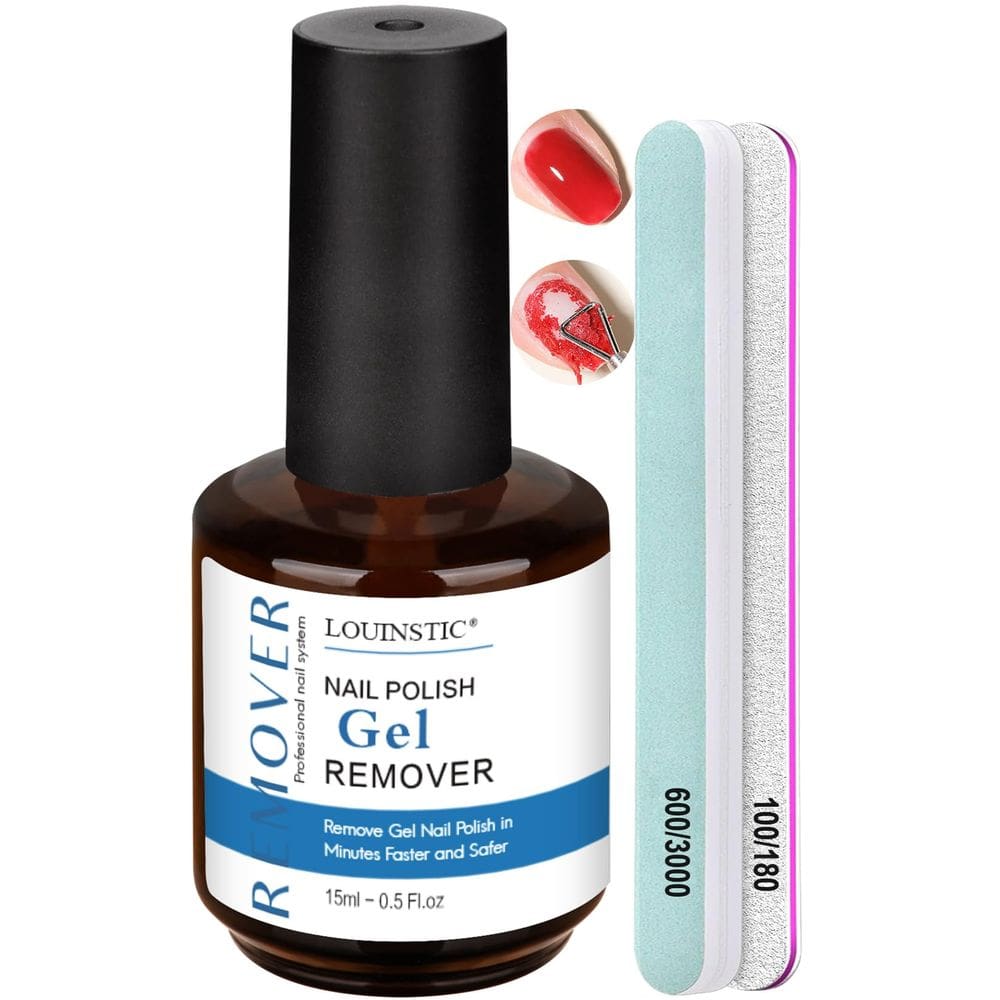 Kit de remoção de esmalte em gel LOUINSTIC Fast & Gentle