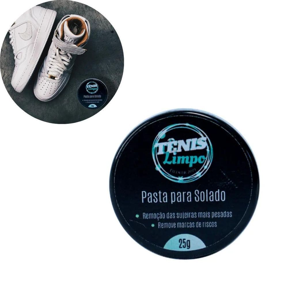 Pasta Limpar Solado Sapato Tenis Limpo Removedor Manchas