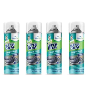Kit 4 Spray Limpa Tenis A Seco Domline 200Ml