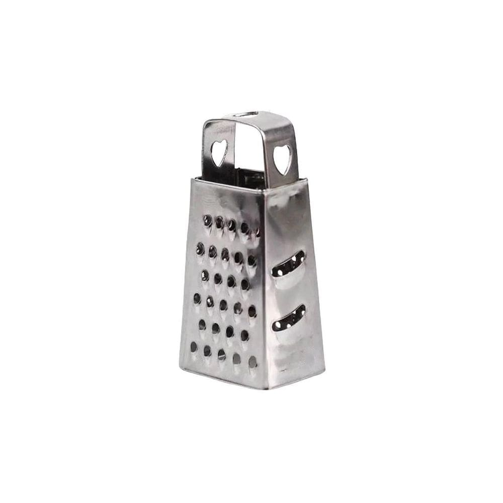 Ralador 4 Faces Mini Inox Alho Queijo Mesa Pequeno