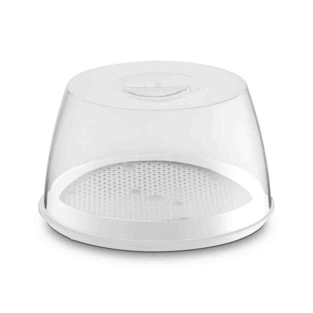 Queijeira Tampa Acrílico Branco Cozinha Uz Utilidades