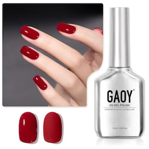 Esmalte de unhas GAOY Red Gel 16mL Soak Off UV Light 1201 Carmine