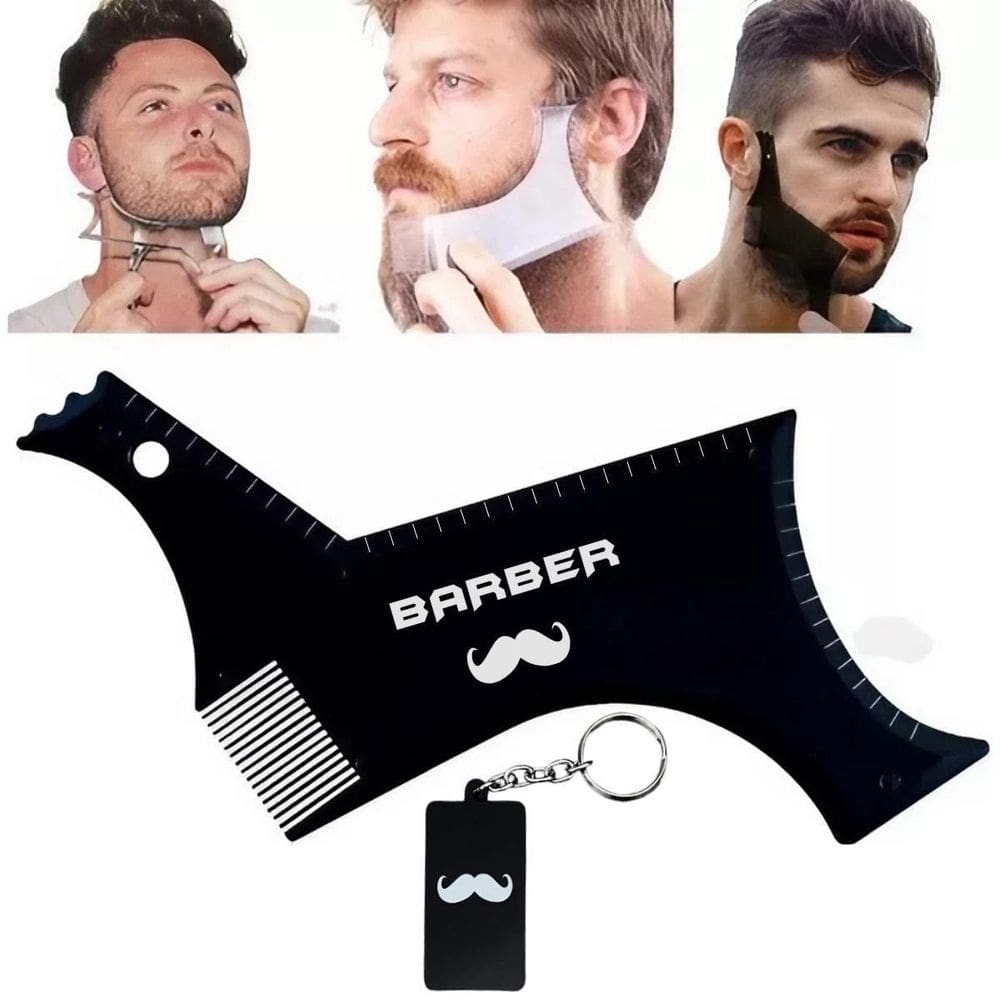 Pente Alinhador Barba E Bigode Alinhamento Perfeito Acrilico