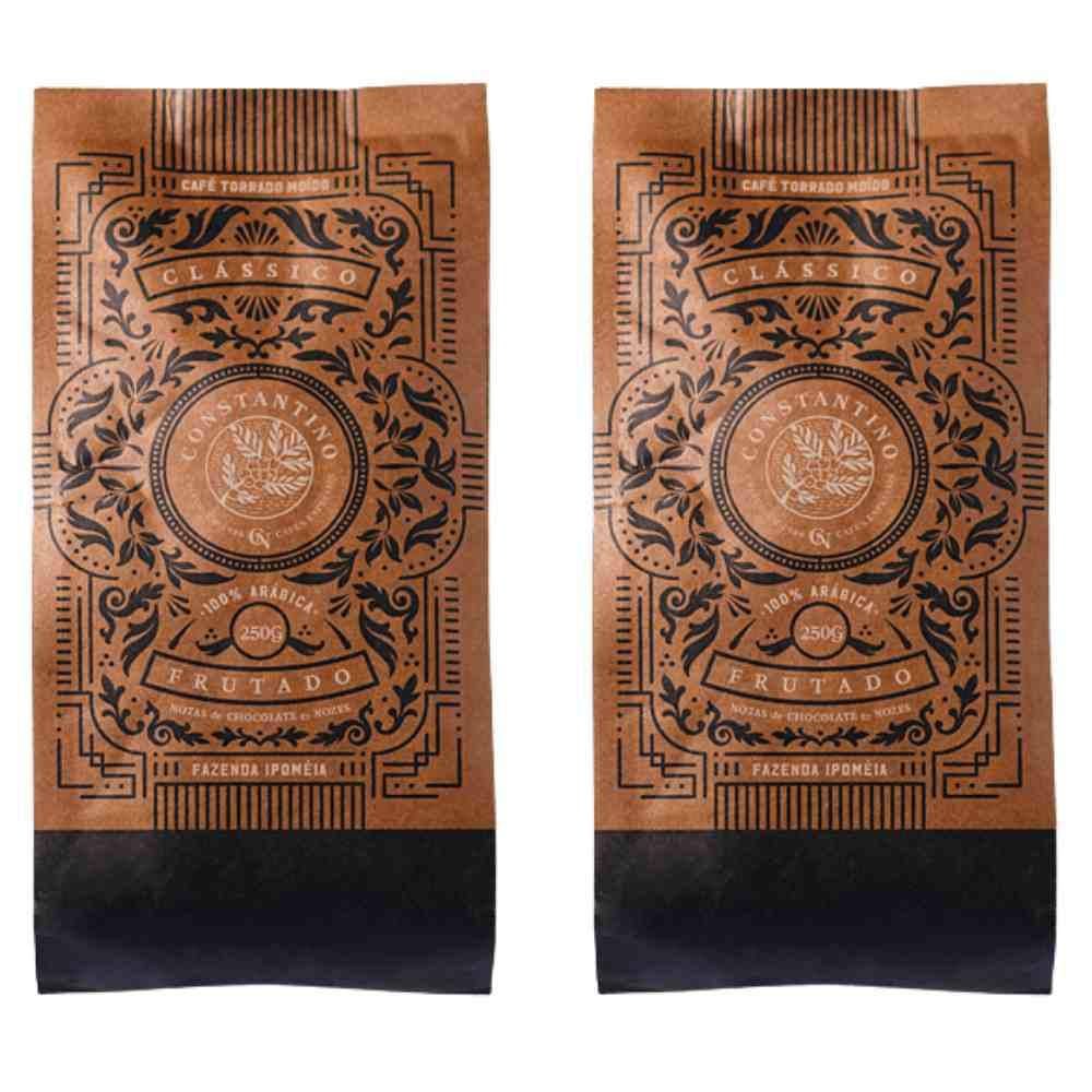 Kit Café Moído 250G - Constantino | Aroma Intenso | Sabor Marcante