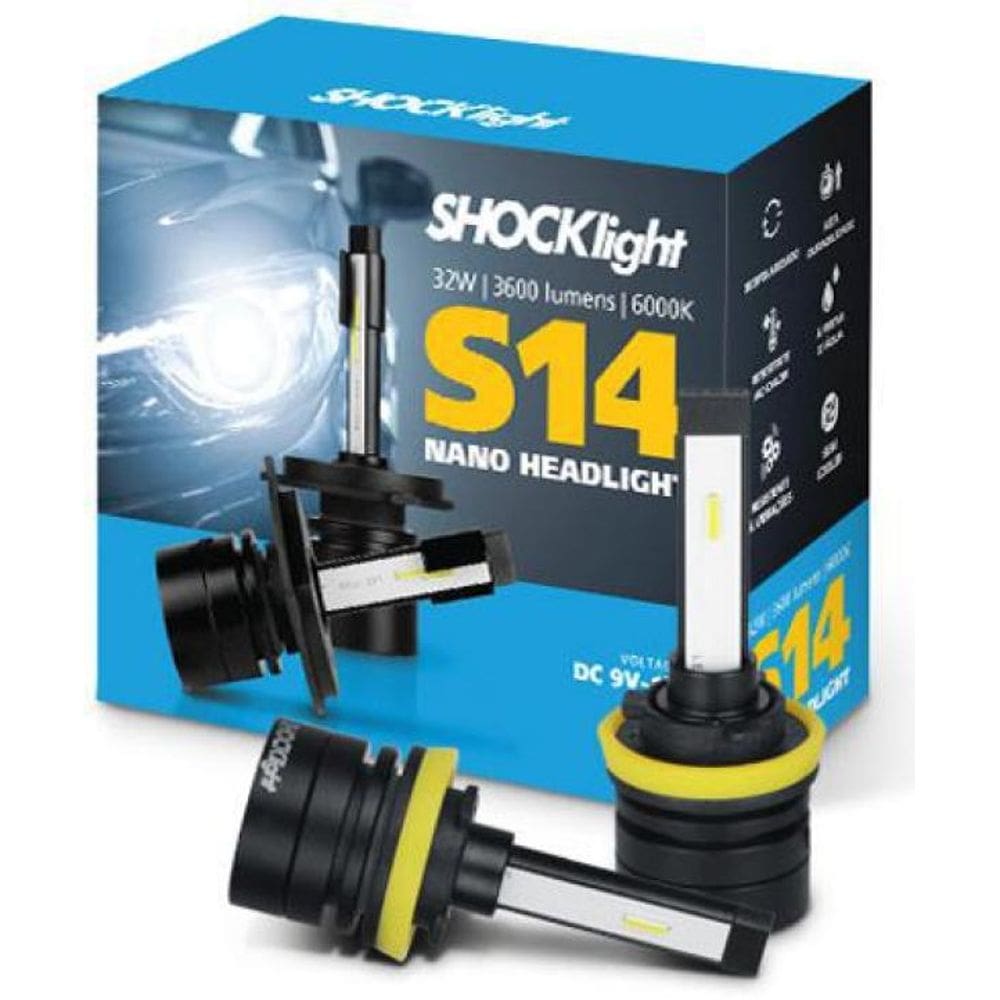 Kit Lâmpada Super Led Nano Headlight H11, 6000K, 3600 Lm