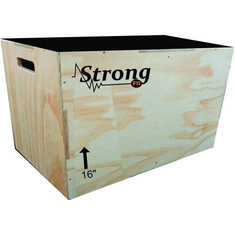 Caixa Crossfit Plyobox Strongfit 16 Madeira Naval 15mm