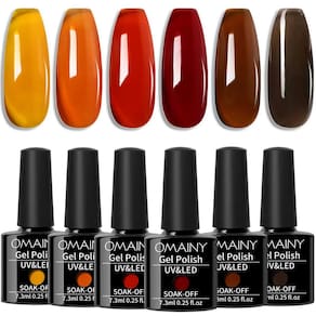 Conjunto de esmaltes Jelly Gel Omainy CS6001 com 6 cores 7,3 mL