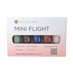 Conjunto de verniz para unhas Dazzle Dry Mini Flight Everyday Muse x5