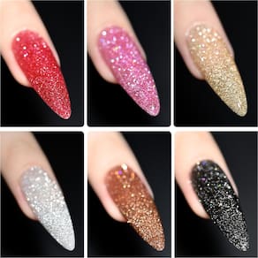 Conjunto de esmaltes GAOY Reflective Glitter 6 cores 7,3 mL