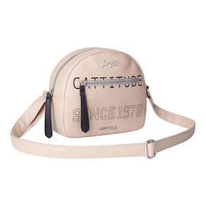 Bolsa Transversal Feminina Garfield Gf22002 Bege