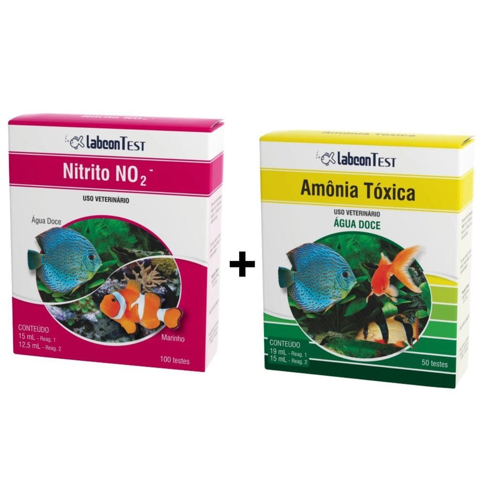 Testes Amonia Toxica Agua Doce E Nitrito No2 Alcon Labcon